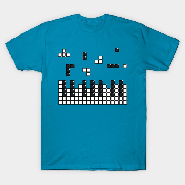 Piano Tetris T-Shirt by WMKDesign